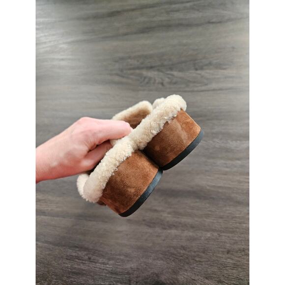Veronica Beard Women's Brown Cedar Cecile Shearling Mule NWOB Size 8.5 - Picture 8 of 11
